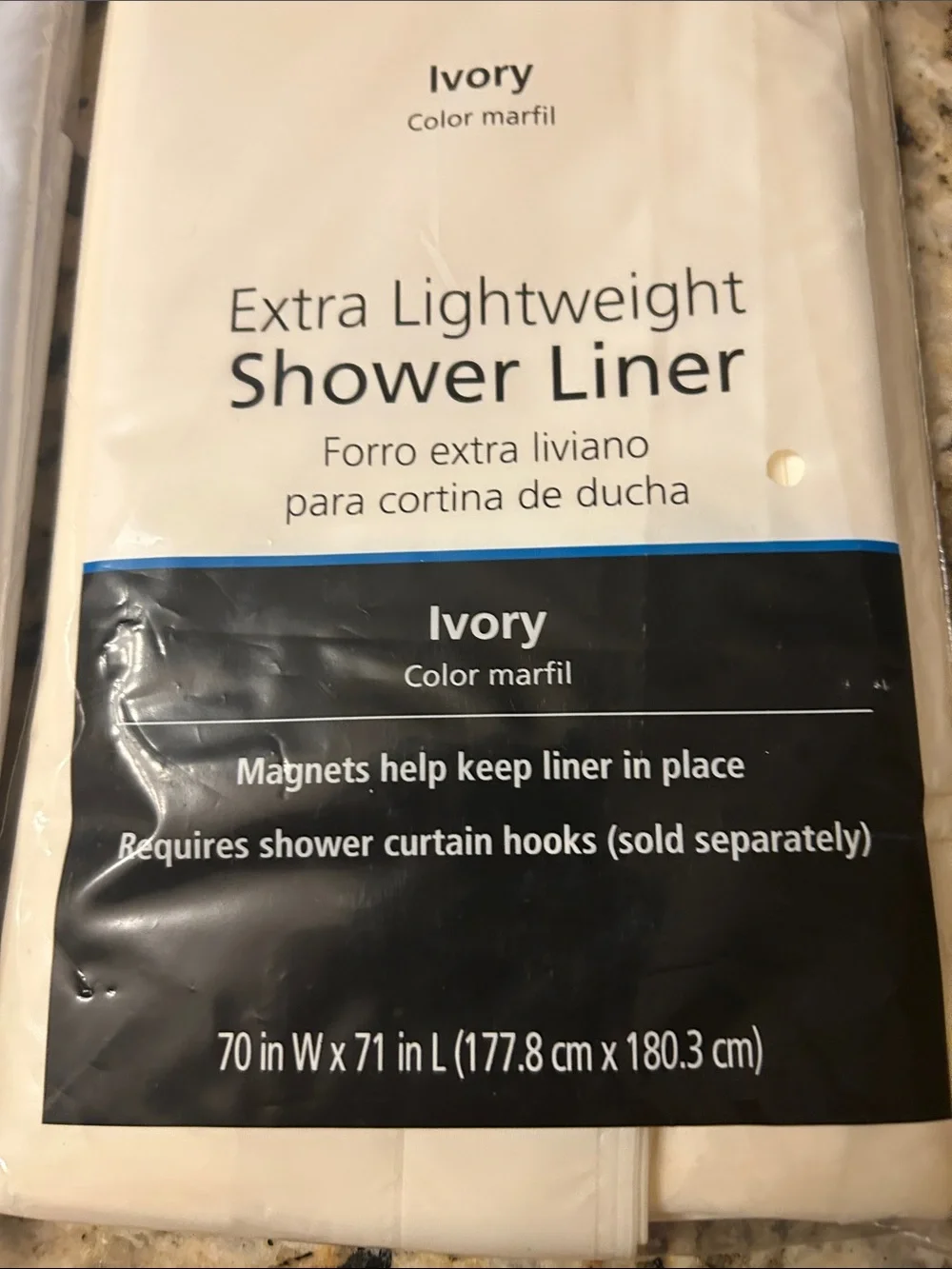 Mainstays lightweight shower